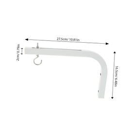 ORFOFE 1 Pair Wall Hanging Projector Shelf for Wall Metal White Ceiling Projector Projector Mounts