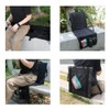Folding Stadium Seat Camping Back Support Cushion Seat with Storage