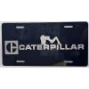 Laser CAT Caterpillar Girl laser engraved black license plate
