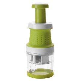 IBILI Chopper Comfort 8,7x23 cm, White/Green/Transparent, 8.7 x 8.7 x 23 cm