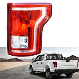 HSUTVXPRO Right Passenger Side Tail Light Factory OEM Taillight Compatible with 2015 2016 2017 Ford F150 F-150 Rear Light Brake Lamps with Halogen Bulbs