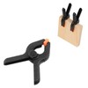 Zangc Plastic nylon spring clips 2 inches Black small clips