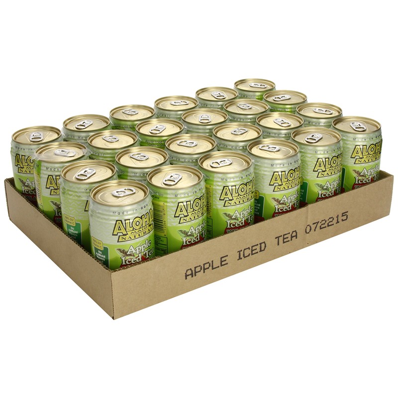Aloha Maid Natural Iced Tea, Apple, 11.5 Ounce (Pack of