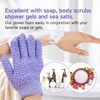 Guantes Exfoliantes de Ducha Rosas con Protección Antibacterial 10A y
