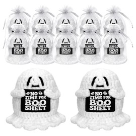 GIFTIARA - 12 piezas divertidas de peluche de apoyo emocional de fantasma positivo, lindo juguete de ganchillo con tarjeta positiva para muñecas de animación regalos para Helloween cumpleaños fiesta