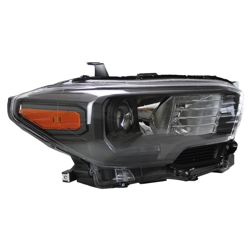 SUPAPRO Halogen Headlight Headlamps Black Housing w/o Bulbs For 2016-2019