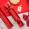 Flyhill Red Metallic Wrapping Paper-Mini Roll 17inch*32.8ft（46.8sqft-Solid Color Matte Paper