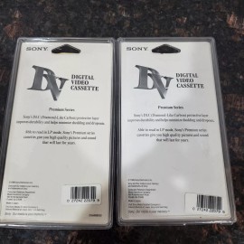 Sony Lot of 4 Sony Mini DV DVM60 Camcorder Tape 60 LP:90 New Sealed