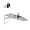 Ivation Wall-Mounted Ironing Board With Storage Shelf, Foldable 36.2” x
