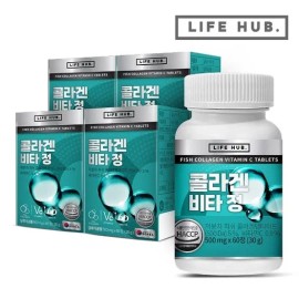 LifeHerb Collagen Vitatablets 4 bottles (240 tablets), 8-month supply / 라이프허브 콜라겐 비타정 4통(240정) 8개월분 없음