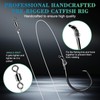 10PCS Pre-Rigged Catfish Rig Circle/Octopus Hooks Rigs for Catfish Offset