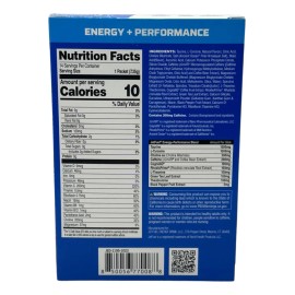 Gat Sport, Jetfuel Energy Sticks 14 Sobres. Sabor Blue Raspberry