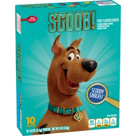 Scooby-Doo Fruit Flavored Snacks, Gluten Free, Kids Snacks, 10 Ct, 8 oz