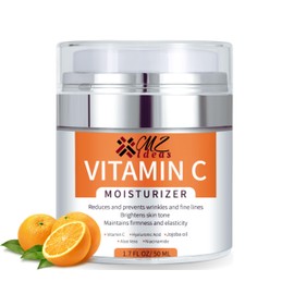 MZ Ideas Vitamin C Moisturizer face Cream - Neck and Decollete, Brighten skin - Reduces Wrinkles and fine lines, deep hydration and firming - Made in USA, 1.7 fl oz