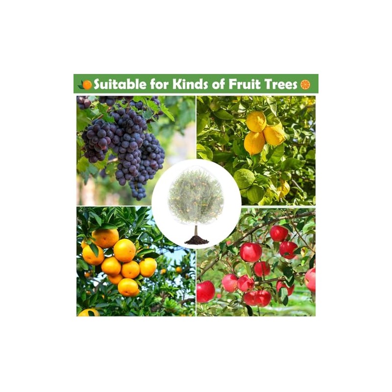 4PCS Ultra-Fine Mesh Fruit Tree Netting - 7.5 x 5.2
