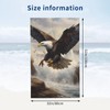 VANZEV Eagle in Flight Beach Towel Bald Eagle Sand-Free Microfiber
