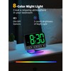 Odokee Digital Alarm Clocks for Bedrooms: Large Bold Number 5