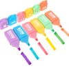 TIESOME Mini Pastel Highlighter, 6-Pack Cute Bear Highlighter Set Kids