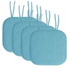 Sweet Home Collection Chair Cushion Memory Foam Pads with Ties