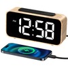 GOLOZA Digital Alarm Clock for Bedrooms, Digital Clock with LED
