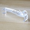 Valance Clips 6pcs 2-1/2'', Clear Plastic Hidden Clip for Horizontal