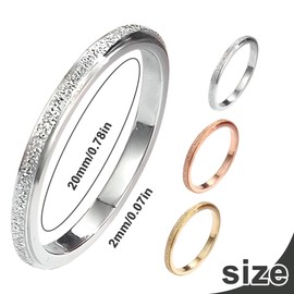 Reccisokz 3-Piece Set of Invisible Ring Spanners, Couples Engagement Wedding Rings Casual Rings Men and Women Tails, Couple Gifts