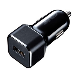 Sanwa Supply CAR-CHR73U Car Charger (1 Port, 2.4A) Compatible with Smartphones and Tablets
