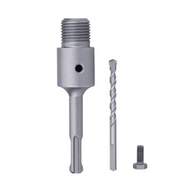 160mm / 6.3 inch SDS Plus Shank Connecting Rod with a Pilot Drill Bit for Concrete Cement Hole Saw (Rod: 160mm SDS Plus)