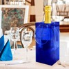 Muka Blue Wine Ice Bag with Handle, Collapsible Wine Cooler