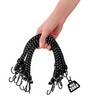 com-four® 10-piece set of rubber straps with reflective strips -