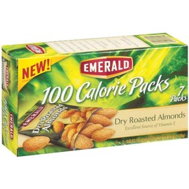 Emerald 100 Calorie Packs Dry Roasted Almonds - 7 Count (Pack of 1)