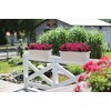 Apollo Exports International 24" Dual Deck Railing Planter, White (Set