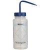 SP Bel-Art Safety-Labeled 2-Color Deionized Water Wide-Mouth Wash Bottles; 500ml
