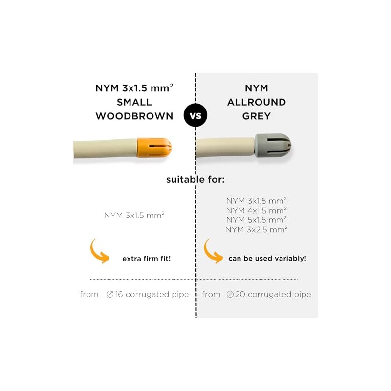 Cable retraction aid for empty pipes, fixed retraction aid for