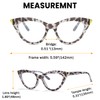 GUD 10 Pack Small Reading Glasses for Women Cat-eye Style