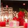 FOMIYES Romantic Rose Soap Flower Petals Basket Valentine's Day for