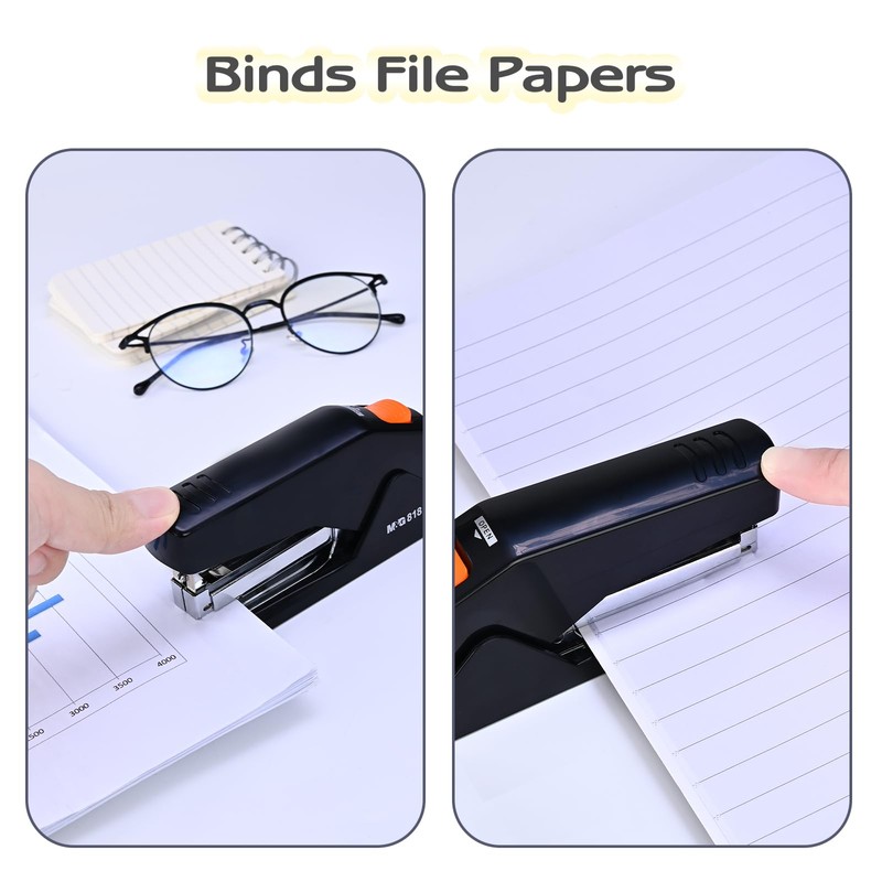 M&G Effortless Stapler with 1000 Staples for Desk, 25 Sheets