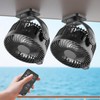 [Upgraded 2X Magnet] 2-Pack Magnetic Cruise Approved Fan with LED