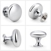 NIZADO 12 Pack Polished Chrome Cabinet Knobs,1-3/16 Inch(29.5mm) Solid Drawer