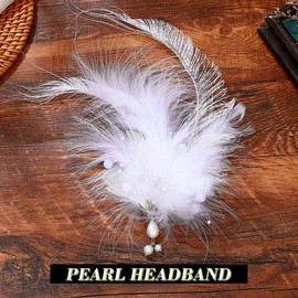 Feather Hair Clip 1920 Flapper Hair Accessories for Women