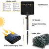 YAOZHOU Solar Christmas String Lights Outdoor Waterproof, 2Pack Total 144FT