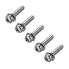 sourcing map M4 x 25mm Stainless Steel Phillips Pan Head