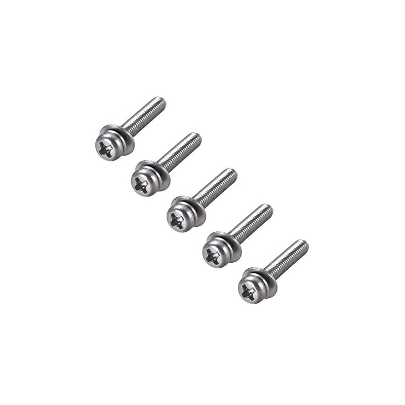 sourcing map M4 x 25mm Stainless Steel Phillips Pan Head