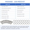 GOLKNHA 304 Stainless Steel 228 PCS Engine Hex Bolt Kit
