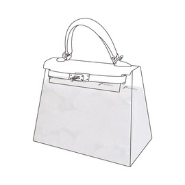 ArcDiary Purse Pillow Shaper Insert, unique pattern handbag shapers, Memory Foam, for Kelly mini/25/28/32/35 bags(Kelly25,Snowflake)