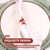 Hemoton Fall Napkin Rings 4pcs Wedding Napkin Rings Red Wine