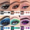Punk Brown Glitter Eye Shadow 9 Colors, Palette Shadow Pigment,