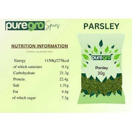 Puregro Parsley 30g | PACK OF 1 | Dried Parsley | 100% Pure & Natural | Premium Quality Herbs.