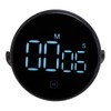 Digital Kitchen Timer LED Display Rotating 3 Volume Levels Adjustable