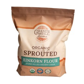 Sprouted Organic Ancient Grain Flour Collection by Granite Mill Farms, (Einkorn, Emmer, Spelt, & Kamut stone-milled flours), 5 lb. 4-pack